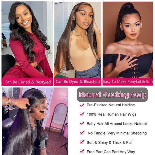极速Lace Front Humaon Hair Wigs 13x4 Straight Lace Front Wig