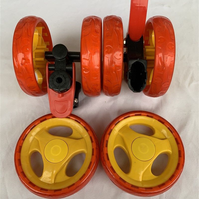 极速伞车轮子配件减震耐s磨婴儿推车轮轱辘童车橡胶轮发泡万向轮