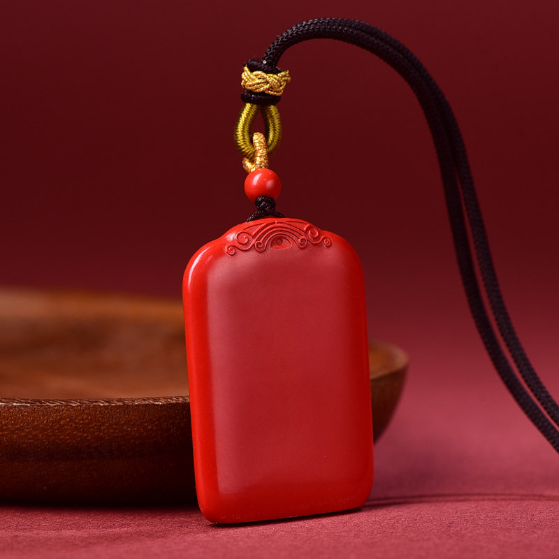 极速红朱砂原f矿石祥云平安无事牌吊坠男项链挂件女兔本命年护身,珠宝/钻石/翡翠,颈饰,淘宝优惠券,粉丝福利购,淘宝优惠卷