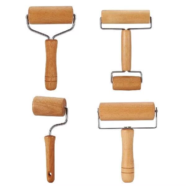 极速Rolling Pin Pastry atnd Pizza Baker Roller Wooden Baking