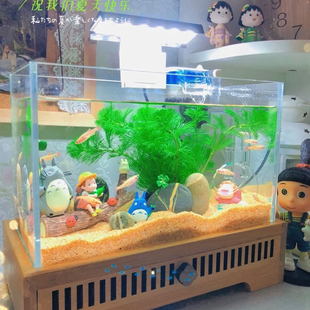 极速鱼缸造景g卡通灰猫全套小摆件生态缸布景摆设创意桌面微景观