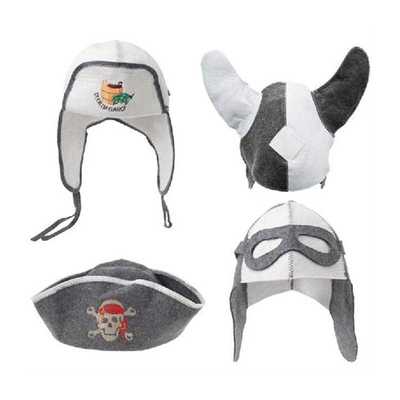 极速.Wool Felt Sauna Hat Anti Heat RussJian Banya Cap For Ba