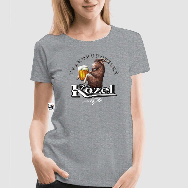 极速Kozel  t-shirt avec logo de bire tchqSue, bire d