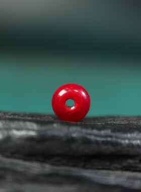 极速8mm牛血红雪巴琉璃隔片隔珠配珠藏式文玩佛珠手串diZy配饰散