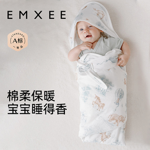 抱被 艺术家联名 嫚熙婴儿包被初生婴儿春夏包单纯棉包巾四季