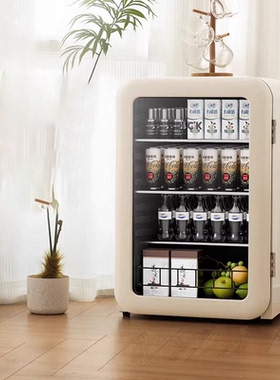 HCK哈士奇冰吧130RB冷藏保鲜柜家用客厅茶饮料小冰箱办公室高颜值