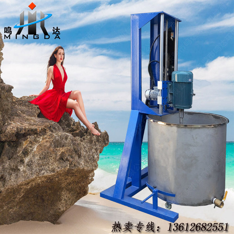 厂家电动升降液体搅拌机 补墙膏腻子粉高速简易式分散机