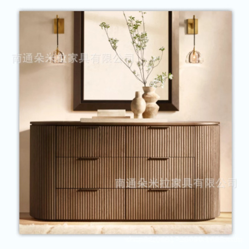 RH美式实木高端六斗柜卧室抽屉柜储物柜收纳柜梳妆台