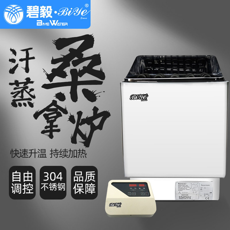 桑拿汗蒸房专用设备挂壁式不锈钢加热炉温控数显外控干蒸炉桑拿炉