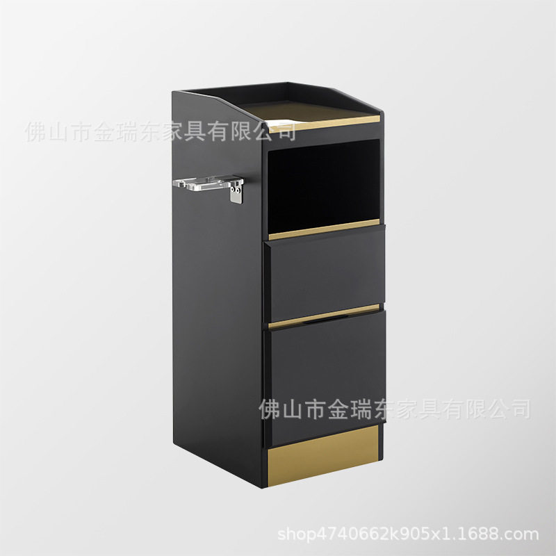 金色不锈钢顶抽移动工具柜台