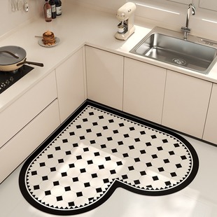 厨房地垫异形防油防水地毯家用门口环保防潮防滑垫子门垫吸水脚垫