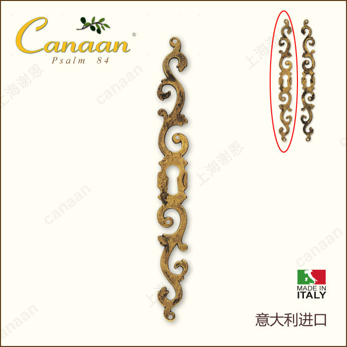 迦南原装意大利进口柜门锁片