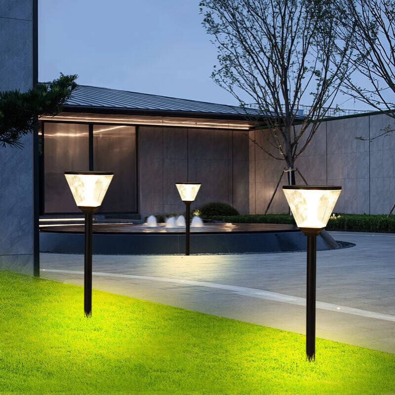 太阳能草坪灯现代简约地插灯户外防水草地灯小区别墅院子地插灯