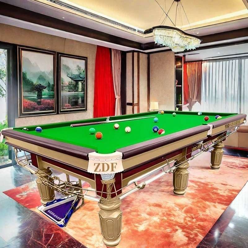 汕头美式黑8江门茂名桌球台斯诺克台茂南湛江ZDF台球桌化州标准