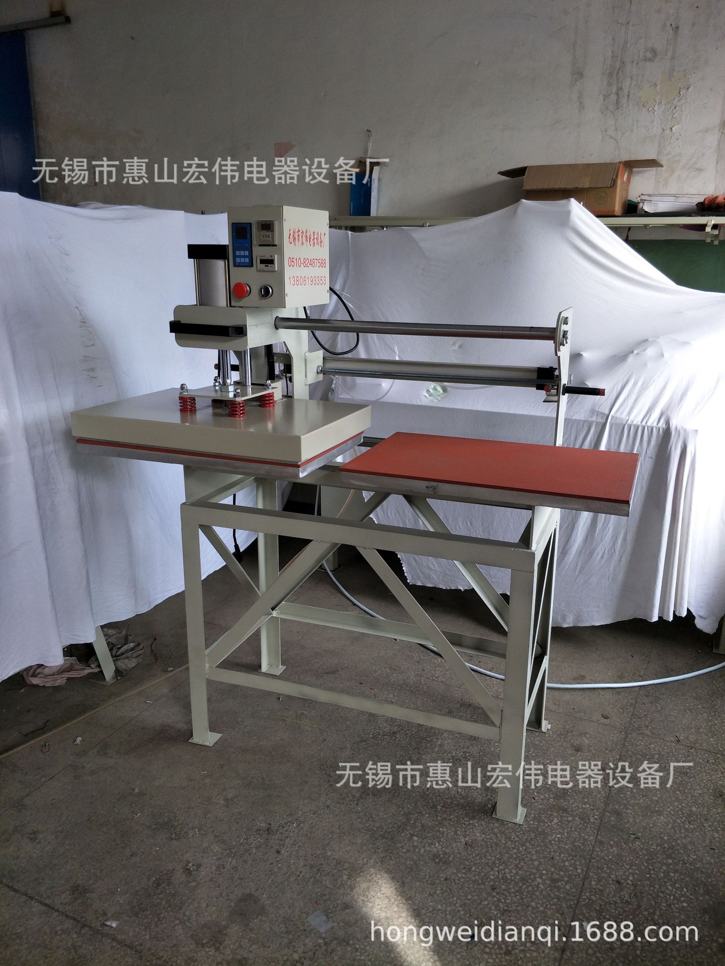 气动平板上滑动压烫机 无缝拉链专用烫印机械 小型定型机 烫画机