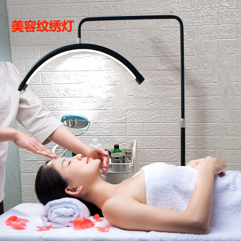 28寸半月形美容纹绣专用落地补光灯 美容院美甲纹眉美睫毛专用灯