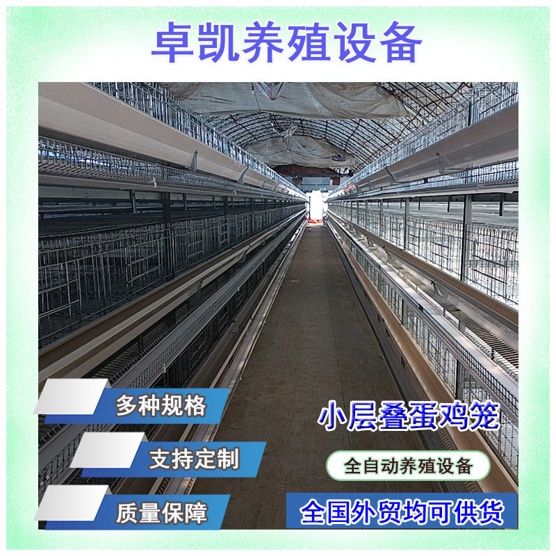 三层四层全自动热镀锌蛋鸡笼养殖户批发养鸡用方便畜牧设备