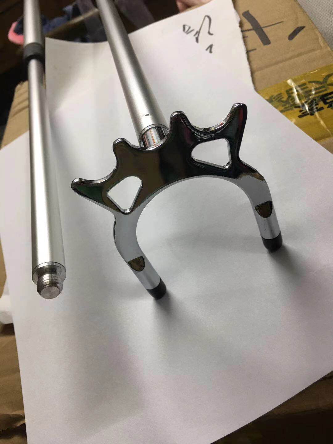 台球杆架杆器+银叉仔一套(套装出售)台球用品配件 铝合金架杆器