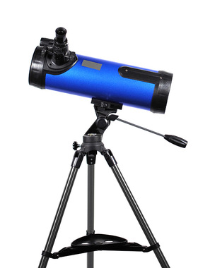 天文望远镜高清看月球户外天地两用500114蓝色水平支架牛顿反射