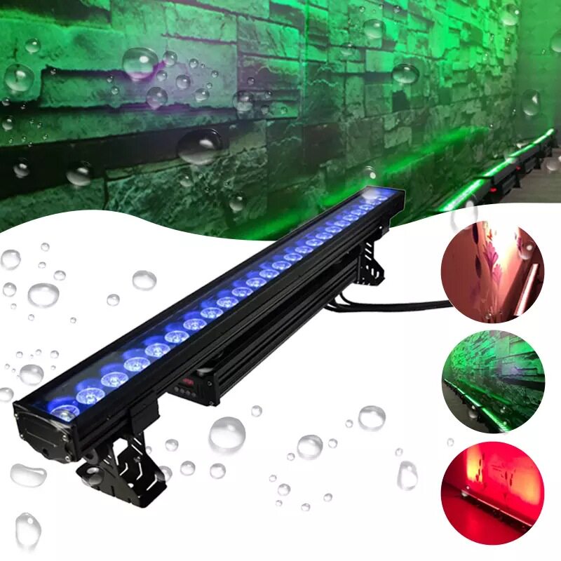 户外染色投光灯 18颗24颗四合一防水洗墙灯led Wall Washer舞台灯