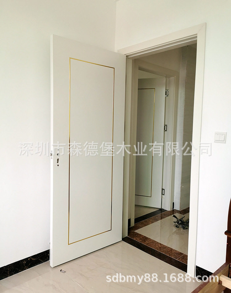 直销实木复合门免漆烤漆房门家用单开门室内木门卧室门酒店平开门