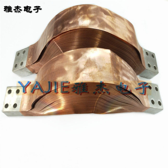 变压器铜箔软连接点焊接全铜皮软连接高低压电器铜铝母线伸缩节