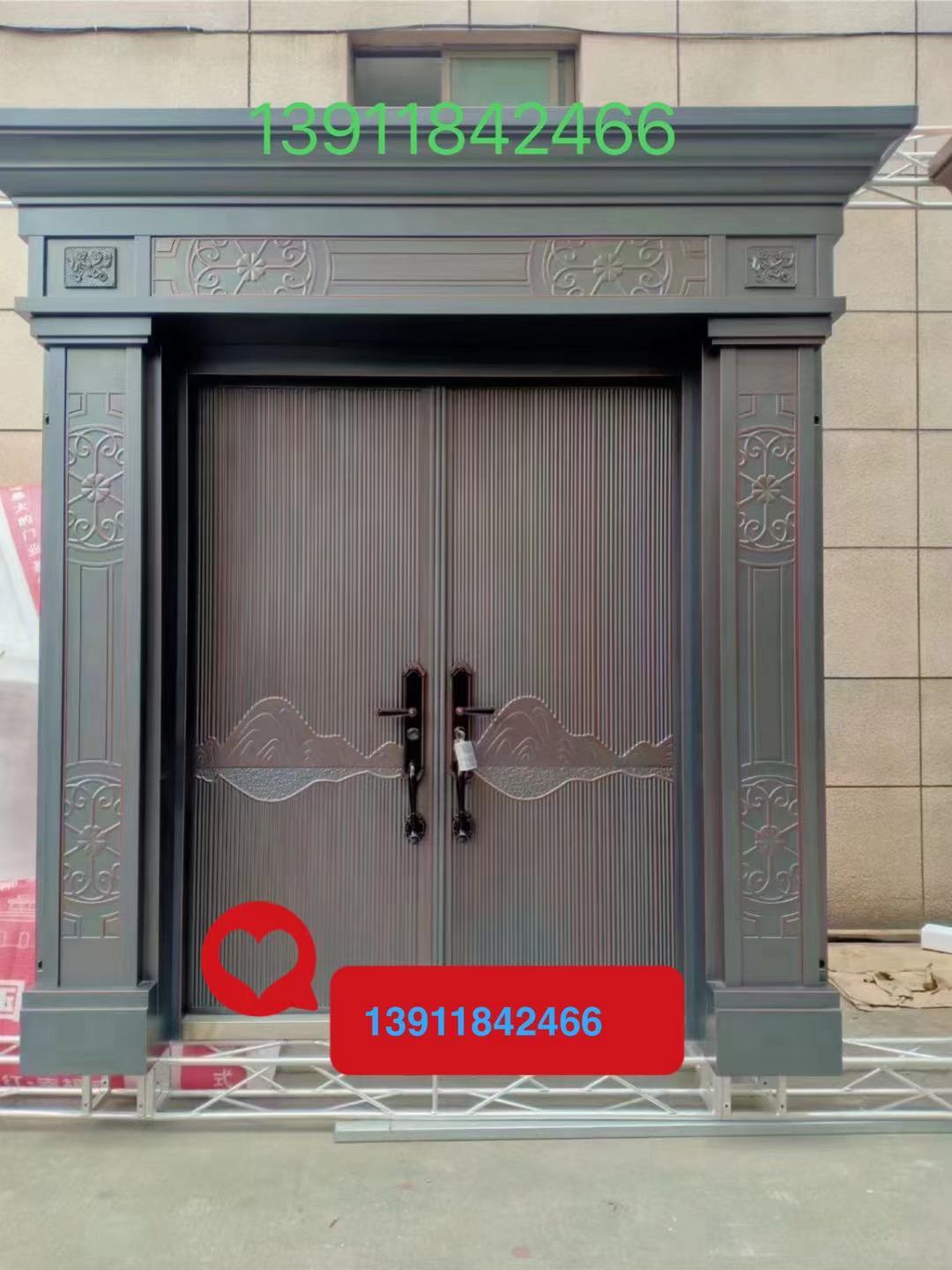 厂家直供高端纯铜门 别墅子母门单开门 铝艺大门 仿铜门 品质保障