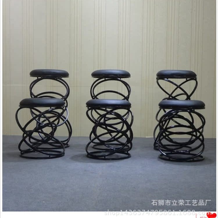 简约现代吧台凳时尚酒吧凳铁艺吧台椅创意个性椅子厂家直销