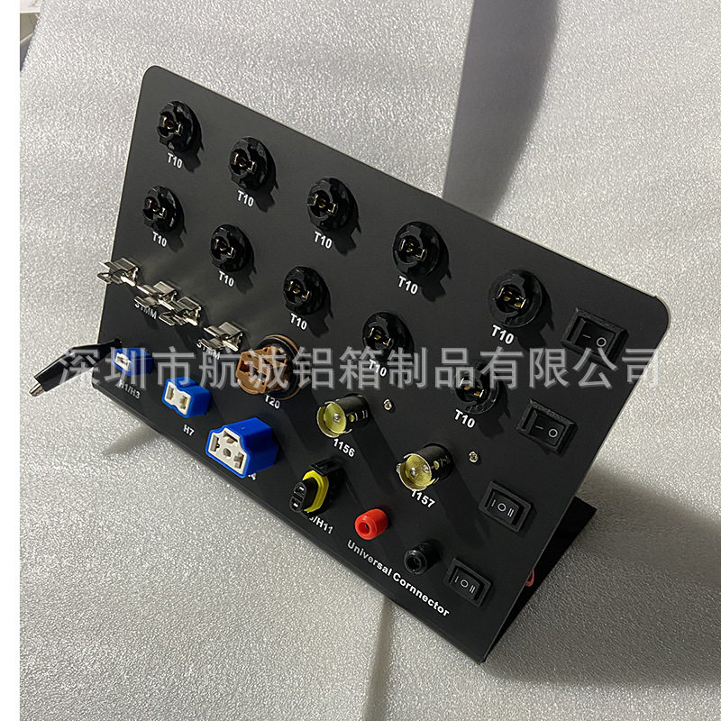 厂家直供跨境热销多功能桌面展示台汽车12V车灯展示箱灯光仪测试