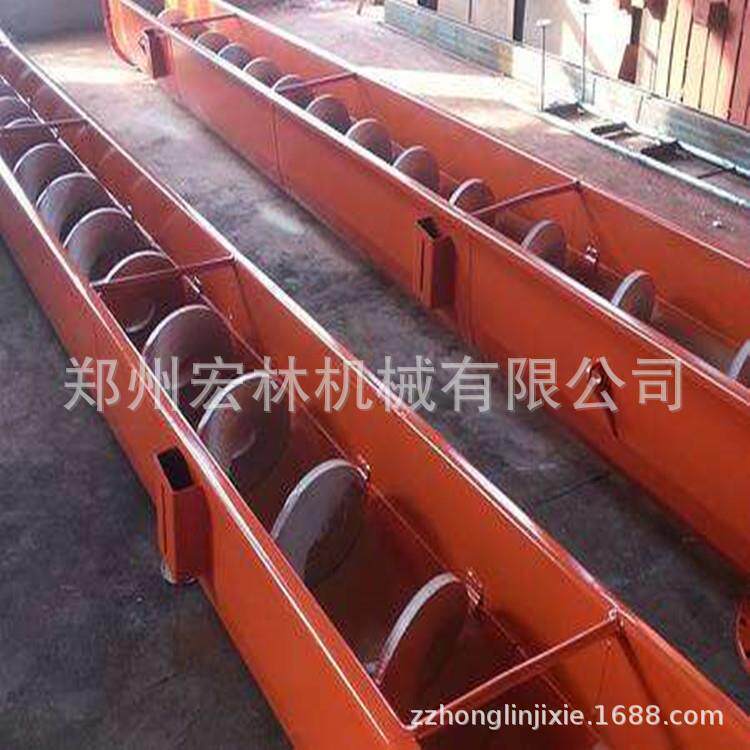 管式无轴螺旋输送机U型螺旋搅拌送料机螺旋给料机输送机