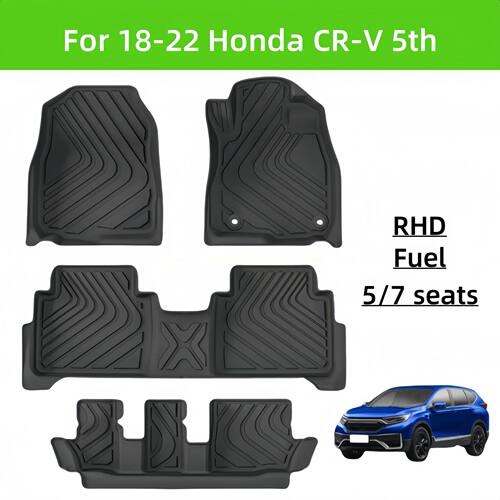 For18-22 CR-V 5th RHD TPE Car Floor Mat/CRV Rear Trunk Mat