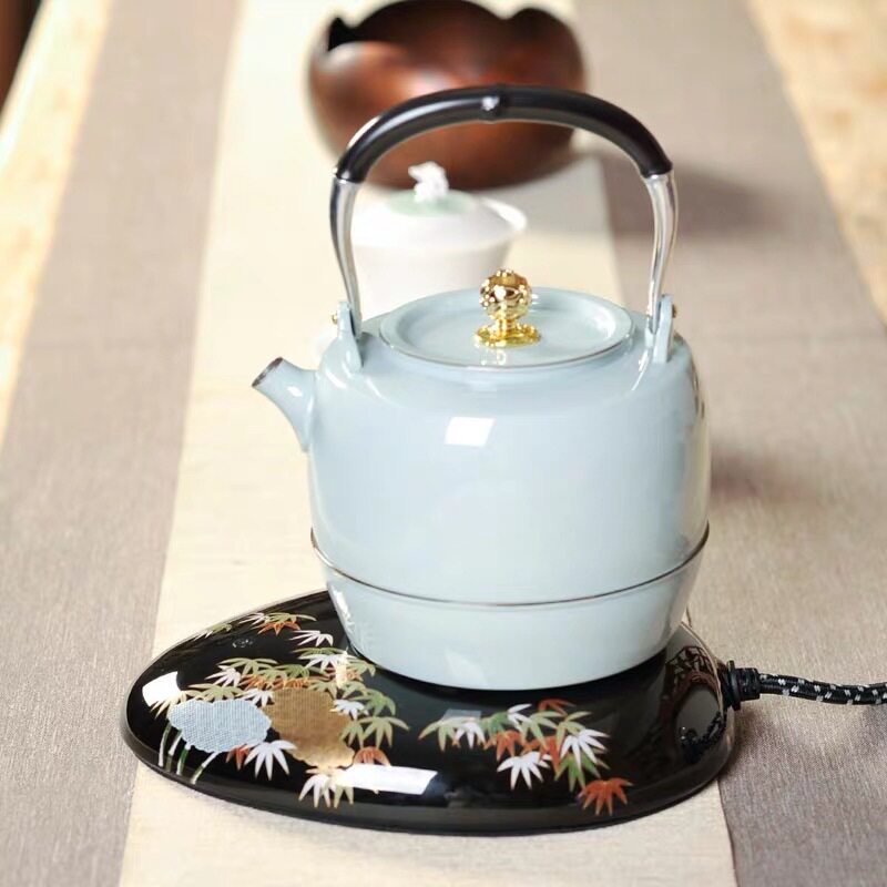 莺歌烧E70三缘堂鹿鸣堂电热水壶煮茶壶316不锈钢烧水壶自动断电