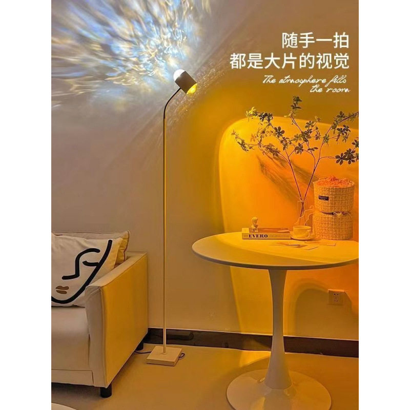网红水波纹双头日落灯