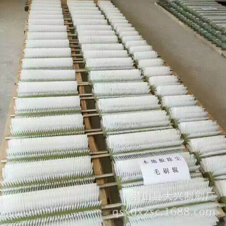 生产尼龙丝环卫机械毛刷辊玻璃清洗机毛刷辊工业毛刷辊可定