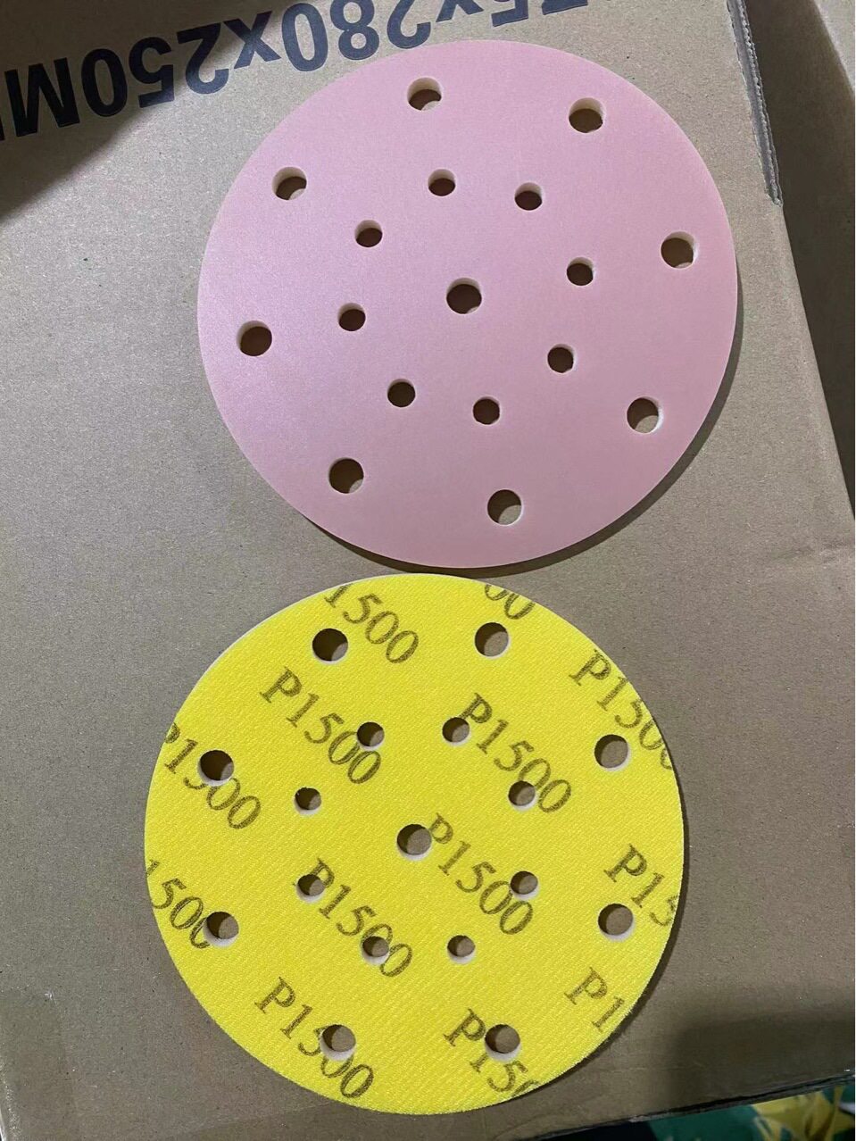 6寸1500目汽车抛光海绵砂纸漆面涂装美容