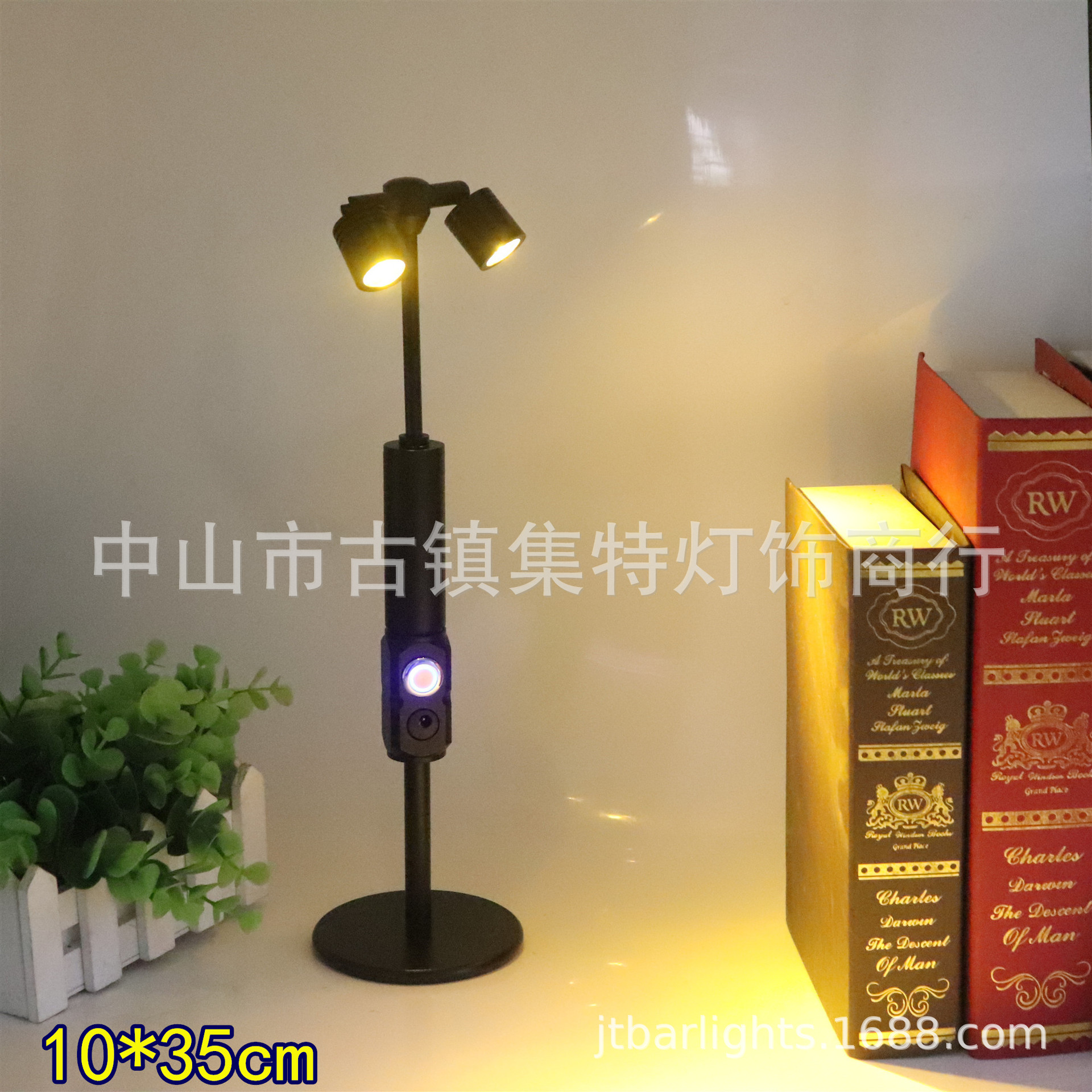 led充电酒吧台灯触摸高杆台灯餐厅咖啡厅清吧金属小夜灯发光桌灯