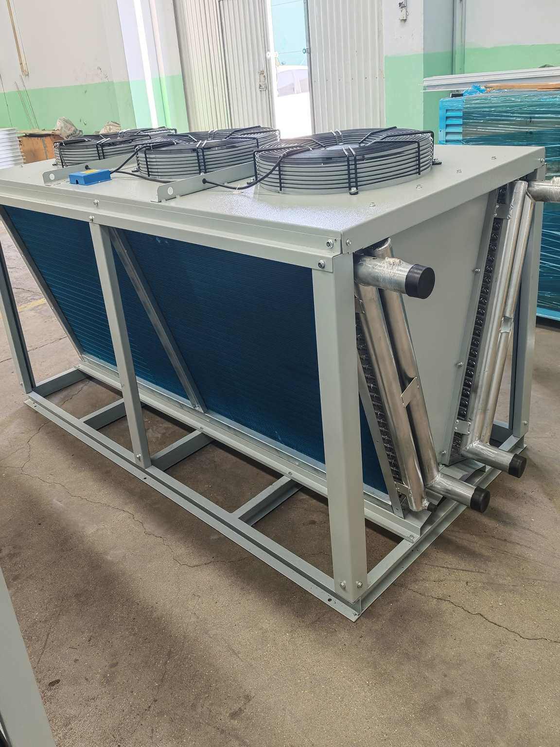 V型干冷器干式冷却器空冷器空气散热水冷翅片式换热器工业不锈钢
