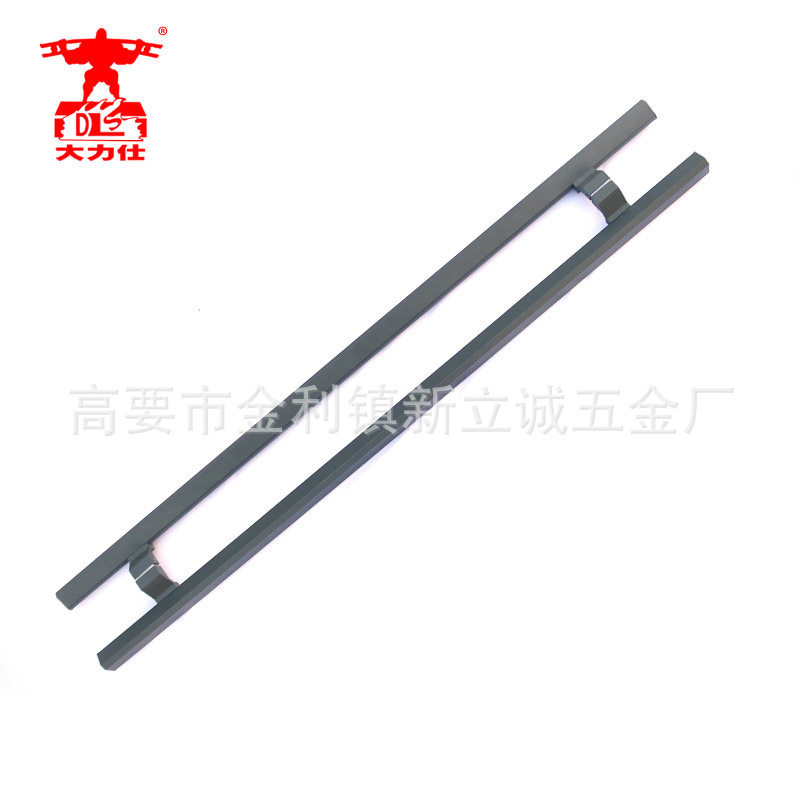 钢化无框玻璃门大拉手加厚明装