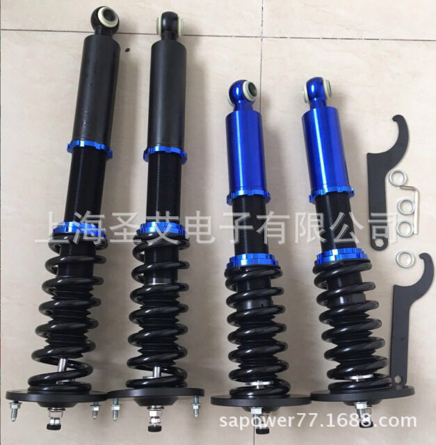 改装适用尼桑GTR33避震器高低可调32段阻尼力可调绞牙避震器