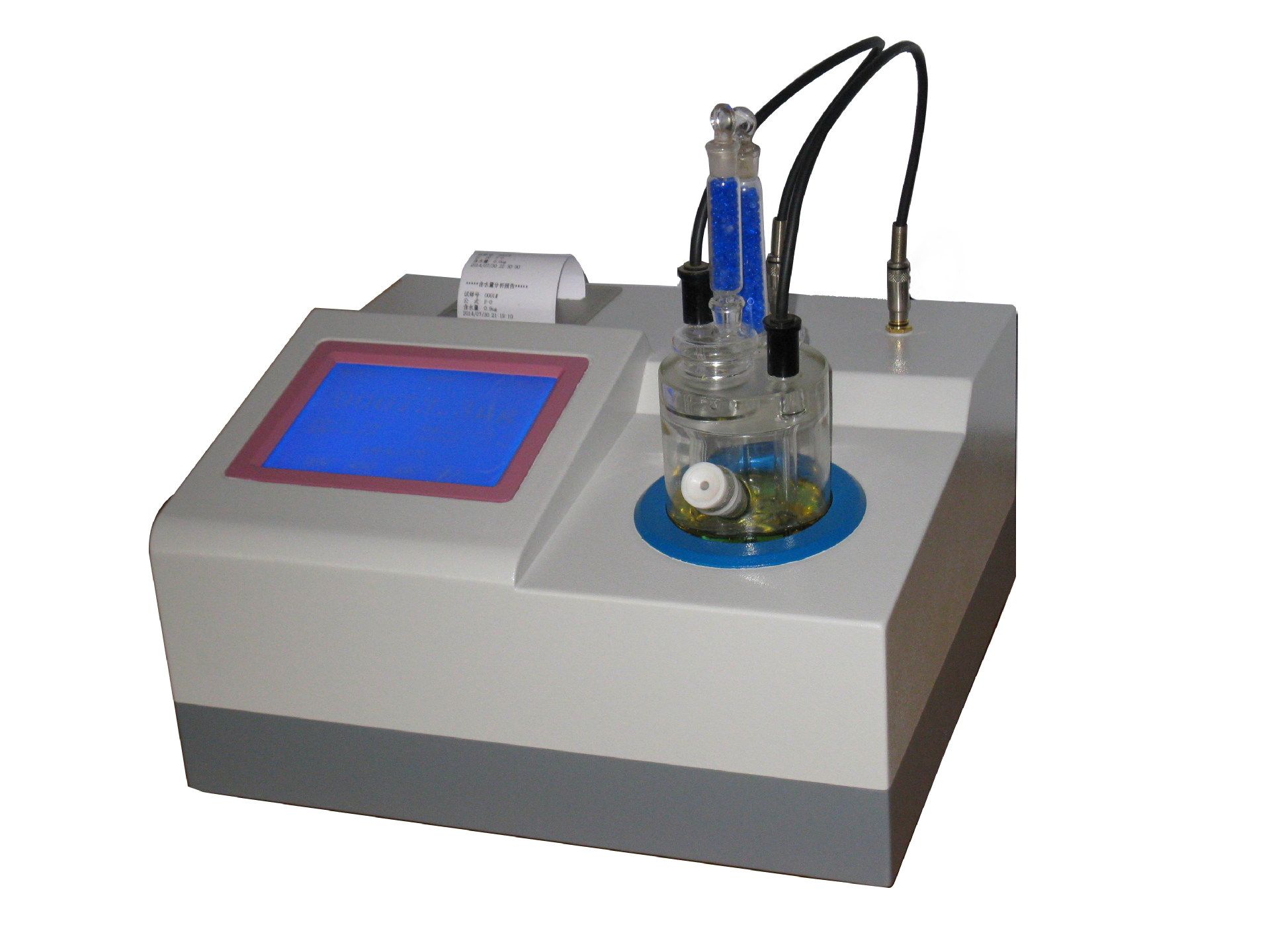 供应批发 大液晶显示触屏微量水分仪  滴定法卡尔费休水分仪