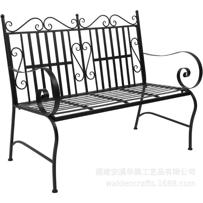 现代简约铁艺户外双人躺椅