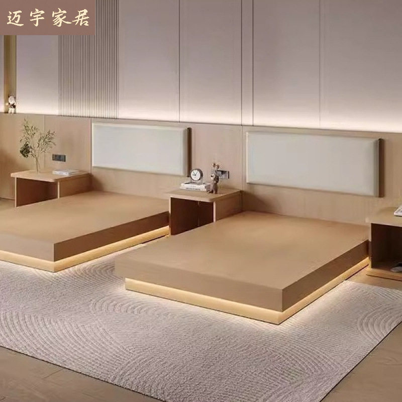 现代简约酒店民宿双人床限时优惠