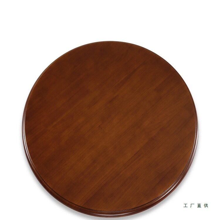 实木餐桌转盘圆桌家用可带旋转圆盘大桌面简约圆形吃饭桌转桌桌子
