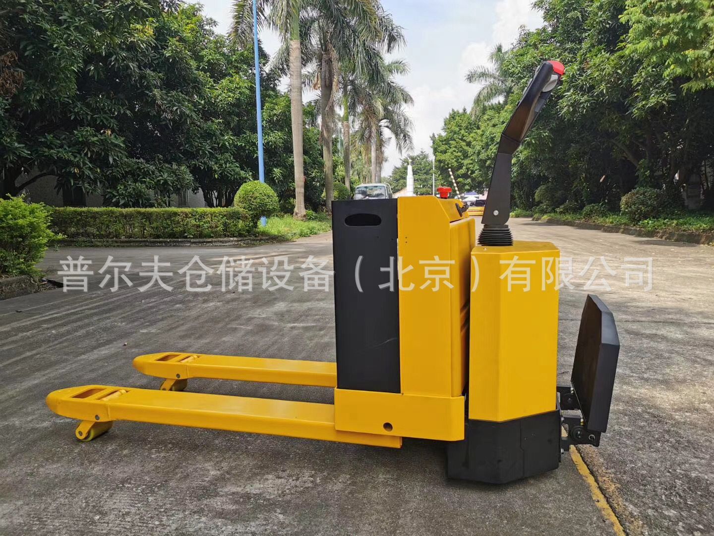 加长步行式站驾式踏板卷轴电子秤重全电动托盘搬运车地牛液压叉车