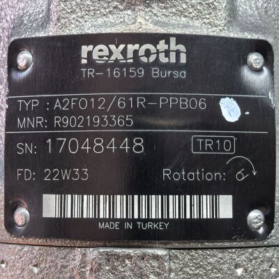 R902193365  A2FO12/61R-PPB06 # Rexroth，液压泵
