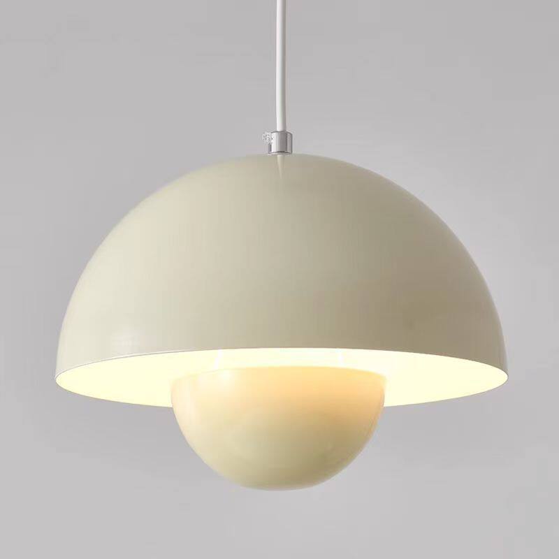 奶油花苞吊灯卧室床头小吊灯现代简约餐厅吧台创意网红风吊线灯具