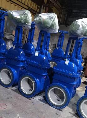 Z41F46-10P手动衬氟法兰闸阀Z41F46耐腐蚀不锈钢软密封衬氟闸阀