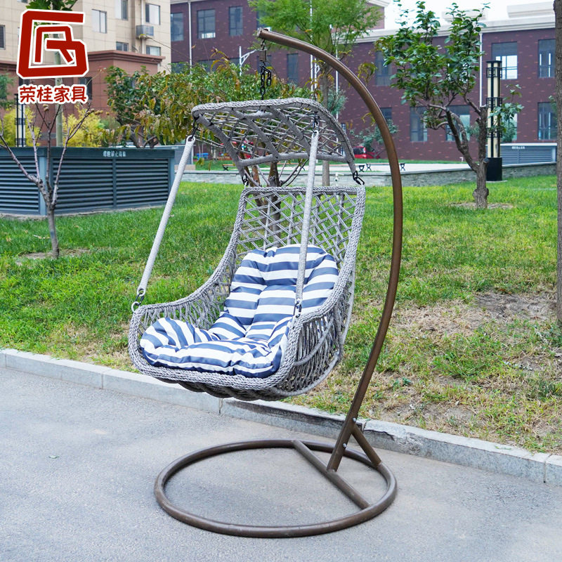 家用单人吊椅欧式懒人秋千椅阳台成人鸟巢椅悬挂秋千吊椅藤编摇椅
