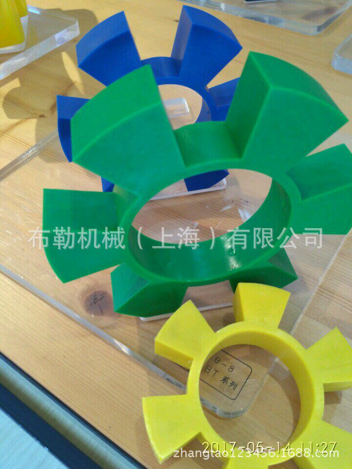 水泵联轴器6爪梅花瓣/缓冲垫SBT型六角弹性体154X79X27软连结胶块