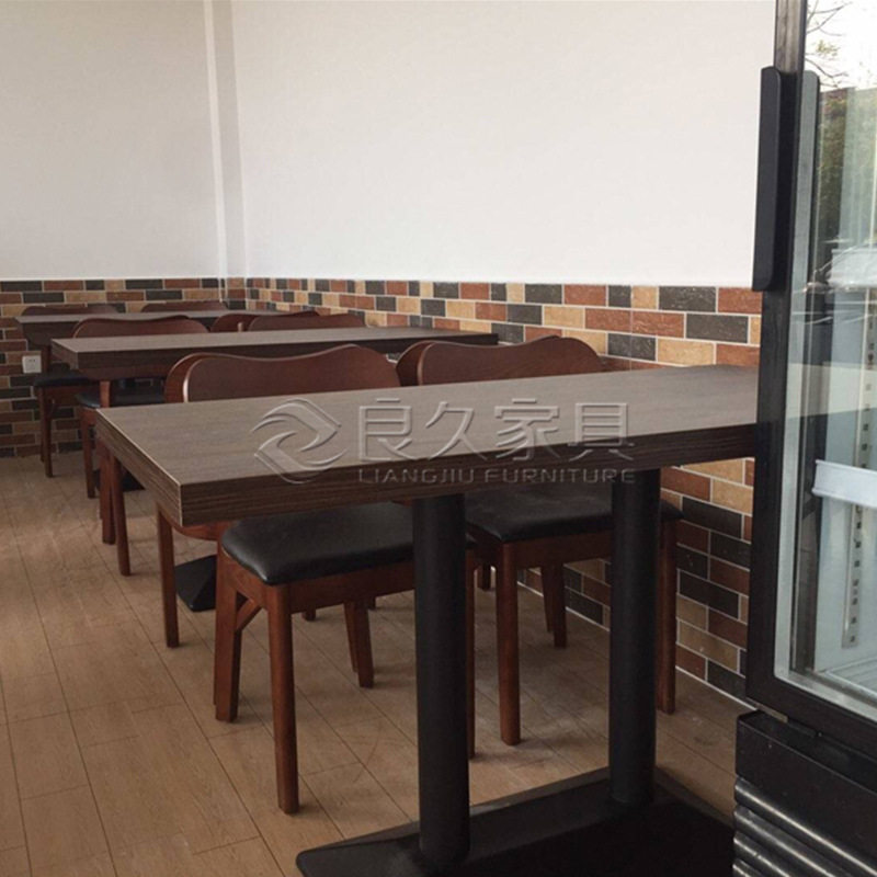 湘菜馆茶餐厅实木桌椅简约咖啡馆快餐店桌椅板凳西餐厅烧烤店桌椅